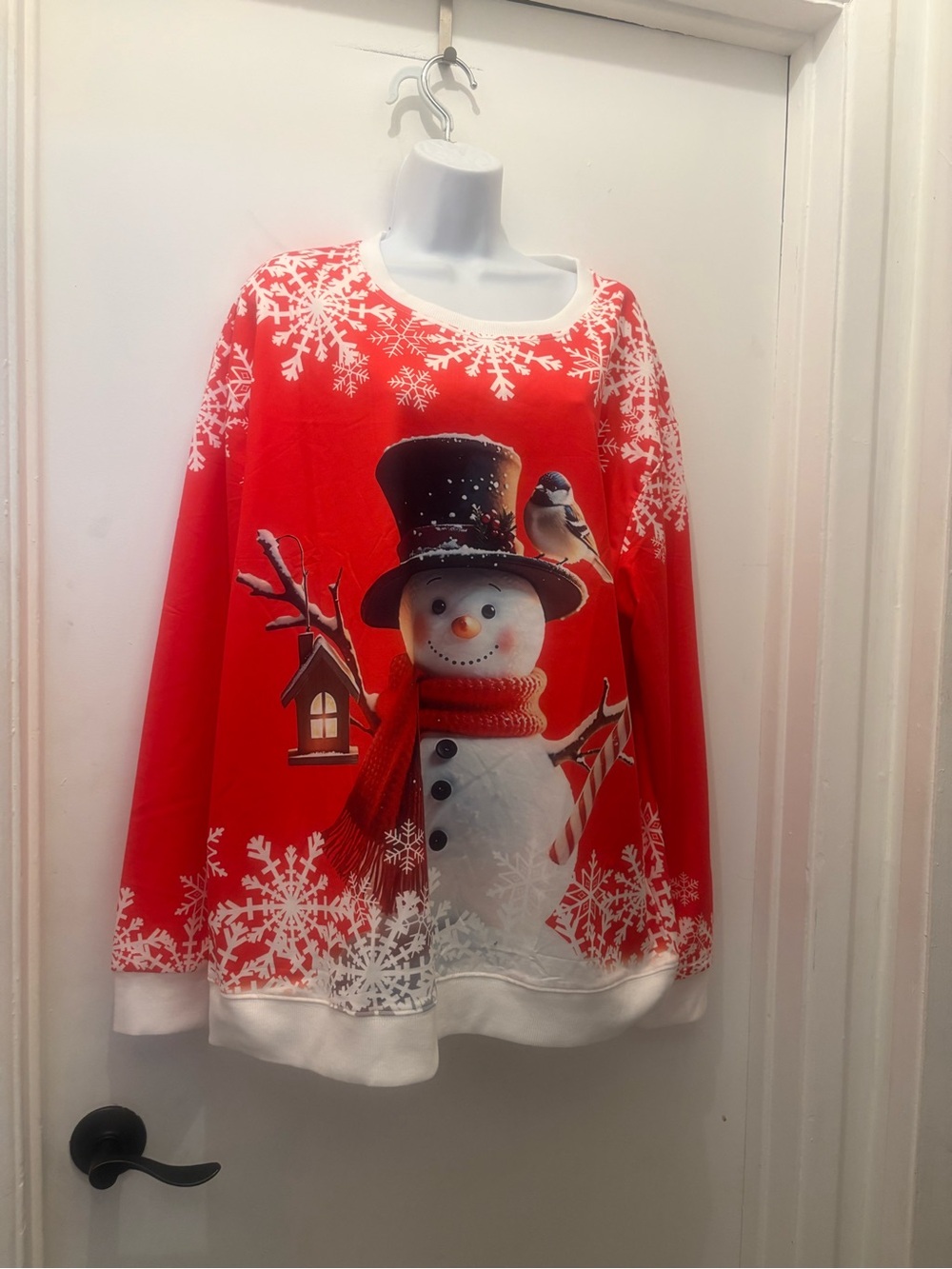 Christmas sweater of snowman Light weight hotter climate size XL